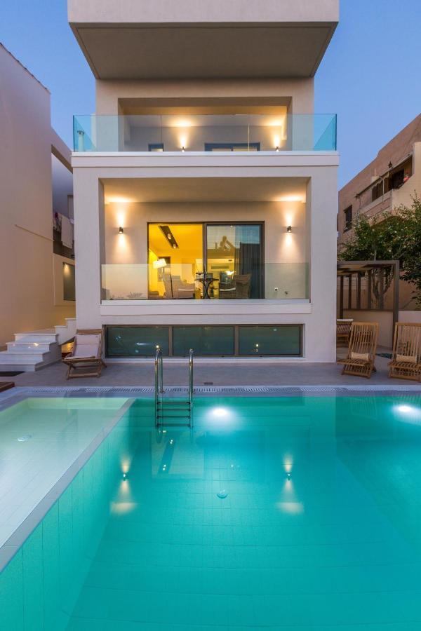 Villa Amelia I Free 9 Seater Mini Van & Pool Kalathas Bagian luar foto