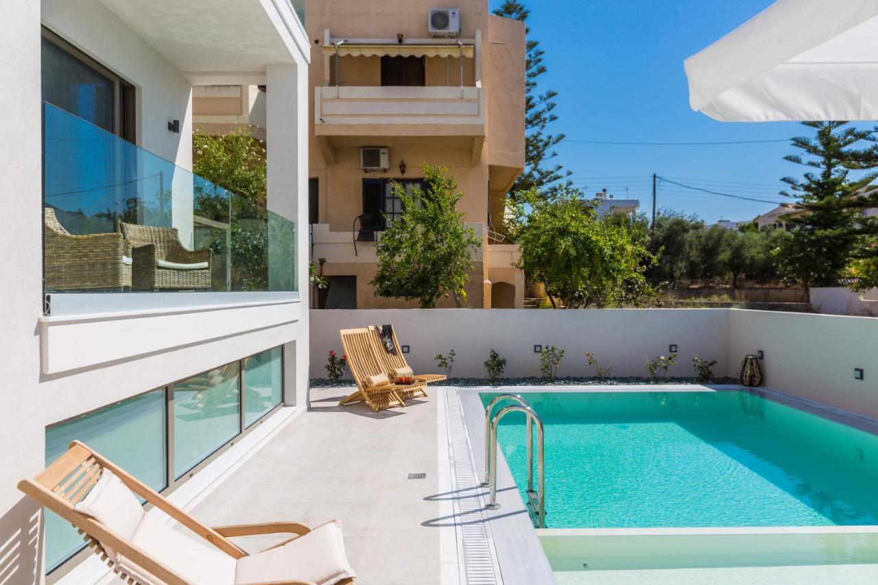 Villa Amelia I Free 9 Seater Mini Van & Pool Kalathas Bagian luar foto